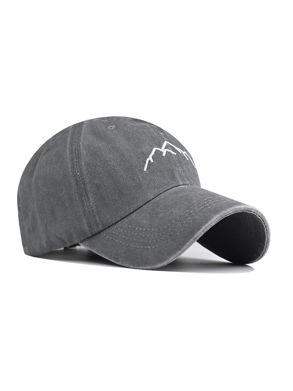 Gorra de béisbol lavada bordada-1